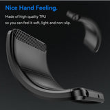 EIDERWOOD Honor X7b / 90 Smart Brushed Carbon Fiber Fleksibelt Plast Deksel - Svart