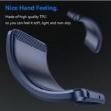 EIDERWOOD Honor X7b / 90 Smart Brushed Carbon Fiber Fleksibelt Plast Deksel - Blå