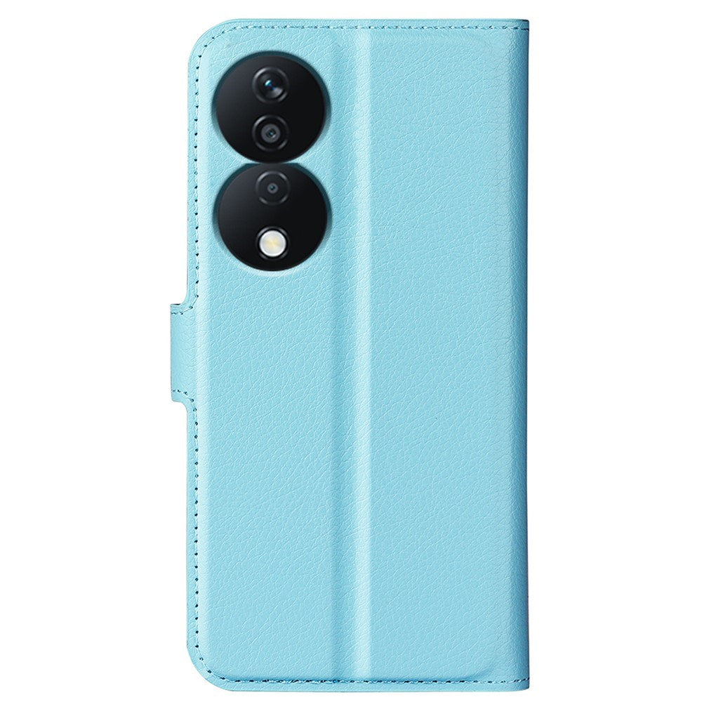 EIDERWOOD Honor X7b / 90 Smart Kunstskinn Flip Deksel m. Kortholder & Ståfunksjon - Blå