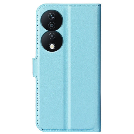 EIDERWOOD Honor X7b / 90 Smart Kunstskinn Flip Deksel m. Kortholder & Ståfunksjon - Blå