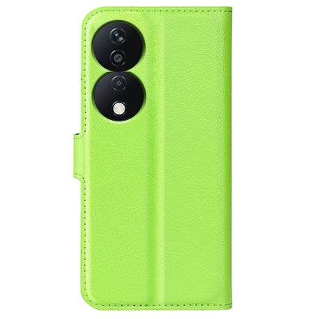 EIDERWOOD Honor X7b / 90 Smart Kunstskinn Flip Deksel m. Kortholder & Ståfunksjon - Grønn
