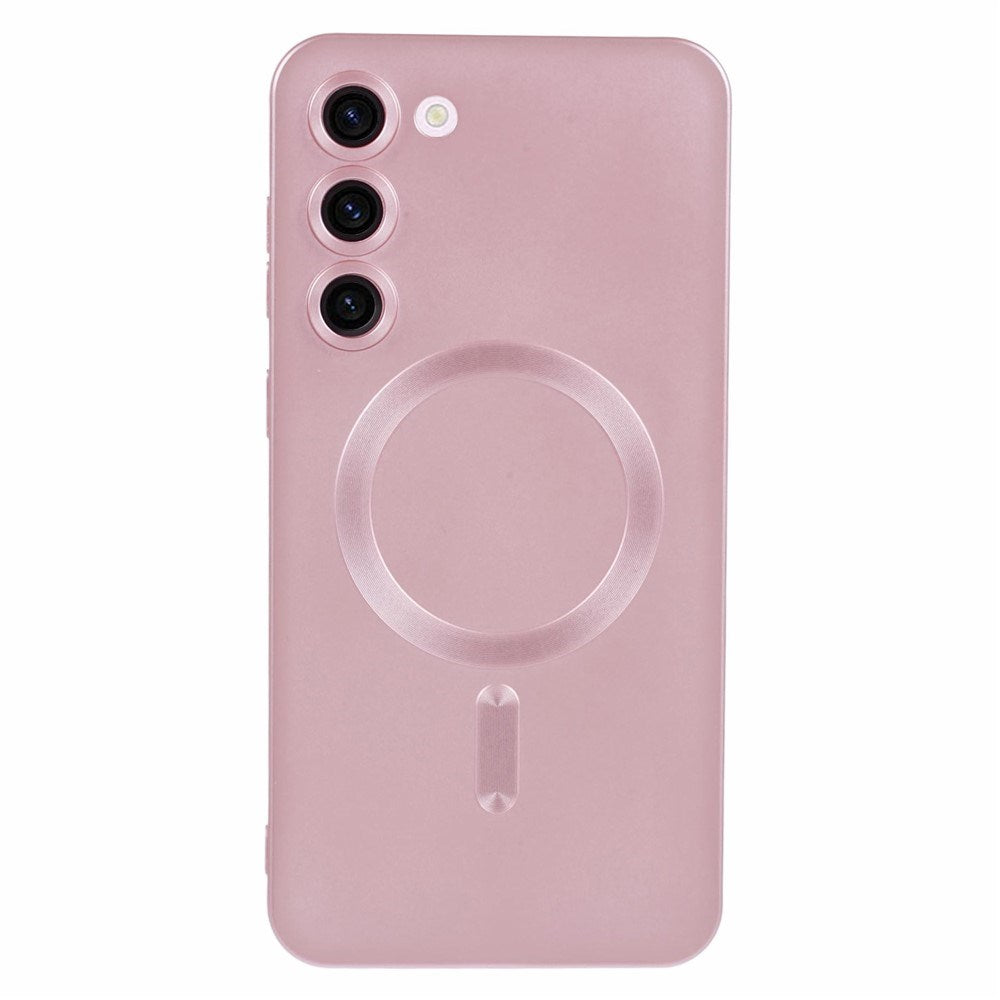 Samsung Galaxy S22+ (Plus) Fleksibelt Plast Mobildeksel- MagSafe Kompatibel - Rosa