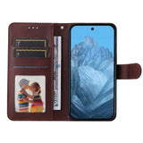 EIDERWOOD Google Pixel 10 / 10 Pro / 9 / 9 Pro Kunstskinn Deksel med Lommebok & Stropp - Brun
