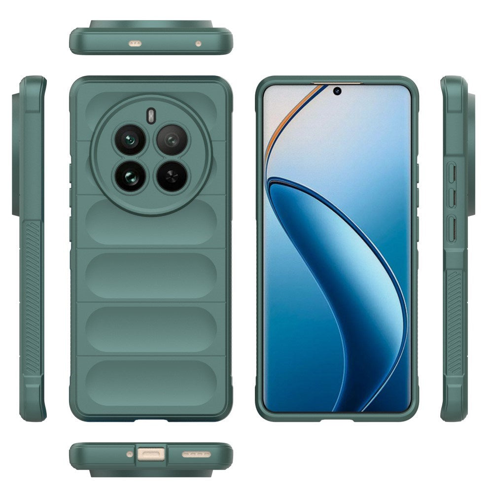 EIDERWOOD Realme 12 Pro (5G) / 12 Pro+ (5G) Fleksibelt Plastdeksel - Grønn