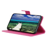 EIDERWOOD Motorola Moto E14 4G / G04 4G / G04s 4G / G24 4G Litchi Tekstur Stående Telefondeksel -- Pink