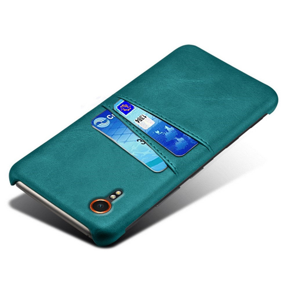 EIDERWOOD Samsung Galaxy Xcover 7 Kunstskinn Deksel med Innebygd Kortholder - Blå