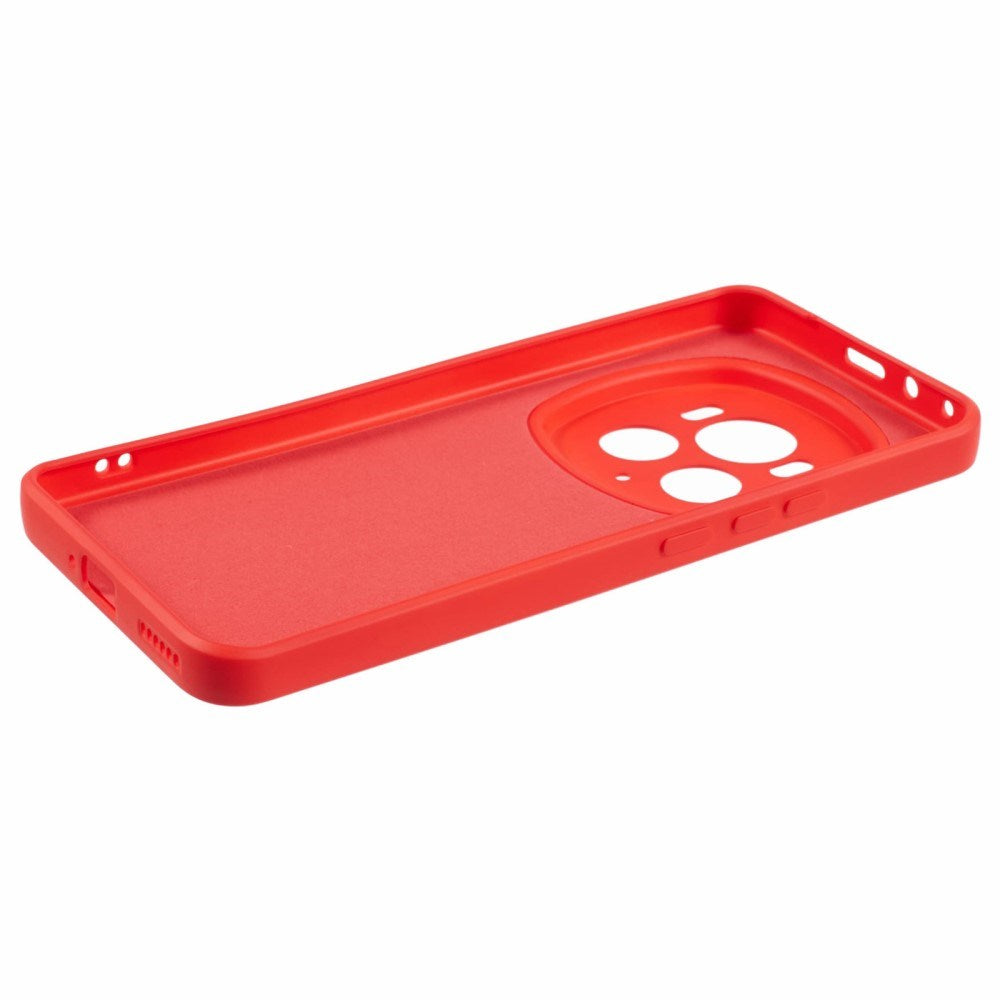 EIDERWOOD Honor Magic6 Pro 5G Deksel – Fleksibelt Plast Deksel med Fiberfôr og Presis Kamerautskjæring - Rød