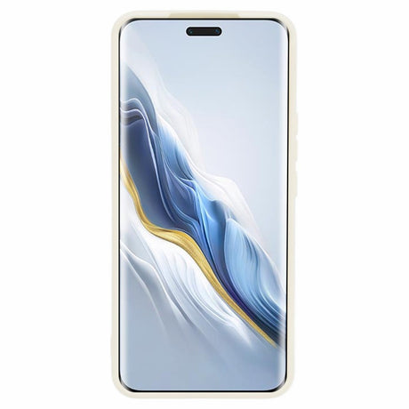 EIDERWOOD Honor Magic6 Pro 5G Deksel – Fleksibelt Plast Deksel med Fiberfôr og Presis Kamerautskjæring - Hvit