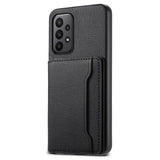 EIDERWOOD Samsung Galaxy A23 / A23 (5G) Hybrid Deksel i Kunstskinn med Kortholder - Svart