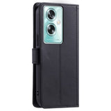 EIDERWOOD OnePlus Nord N30 SE (5G) / OPPO A79 (5G) / A2 (5G) Skinndeksel med Stropp og Veskefunksjon - Svart