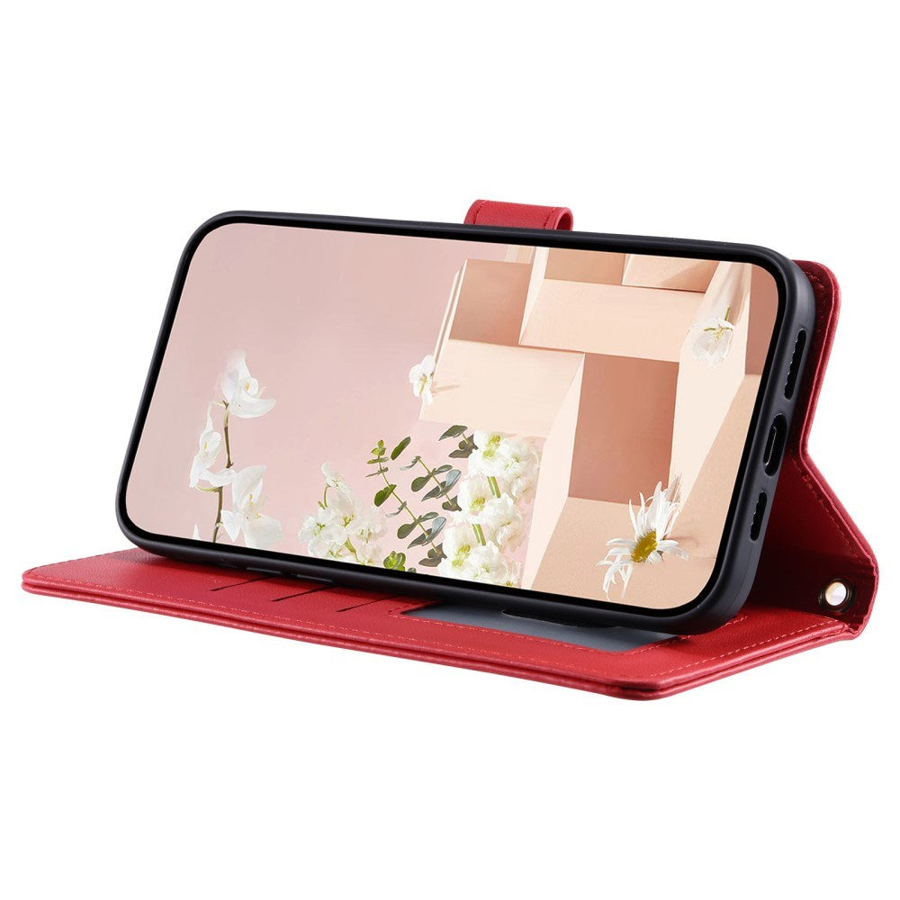 EIDERWOOD OnePlus Nord N30 SE (5G) / OPPO A79 (5G) / A2 (5G) Skinndeksel med Stropp og Veskefunksjon - Rød