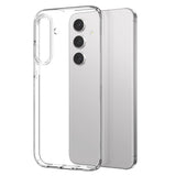 NORTHJO Samsung Galaxy S24 2-i-1 Sett Fleksibelt Plast Deksel med Herdet Beskyttelsesglass - Gjennomsiktig