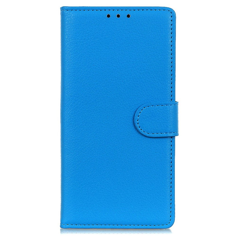 EIDERWOOD Google Pixel 10 / 10 Pro / 9 / 9 Pro Litchi Kunstskinn Deksel m. Veske - Blå