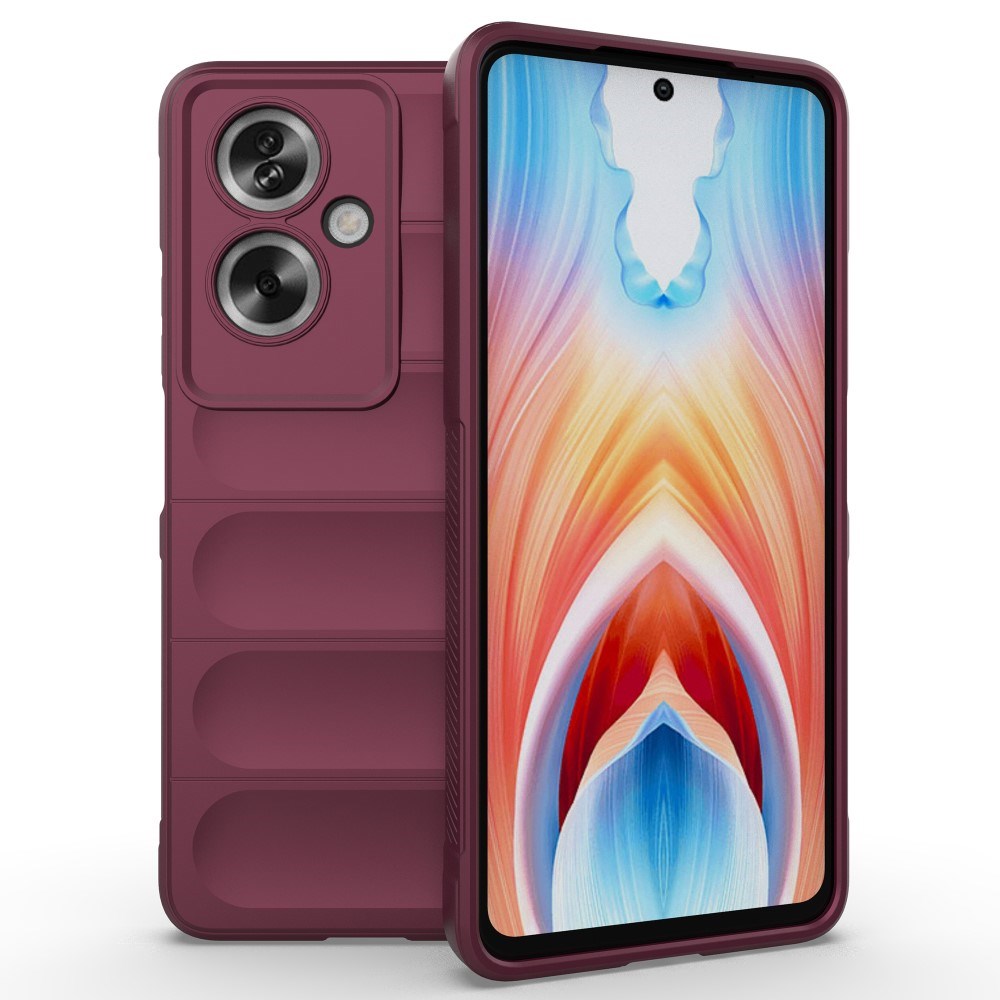 EIDERWOOD  OPPO A79 (5G) / A2 (5G) Fleksibelt Plastdeksel - Vinrød