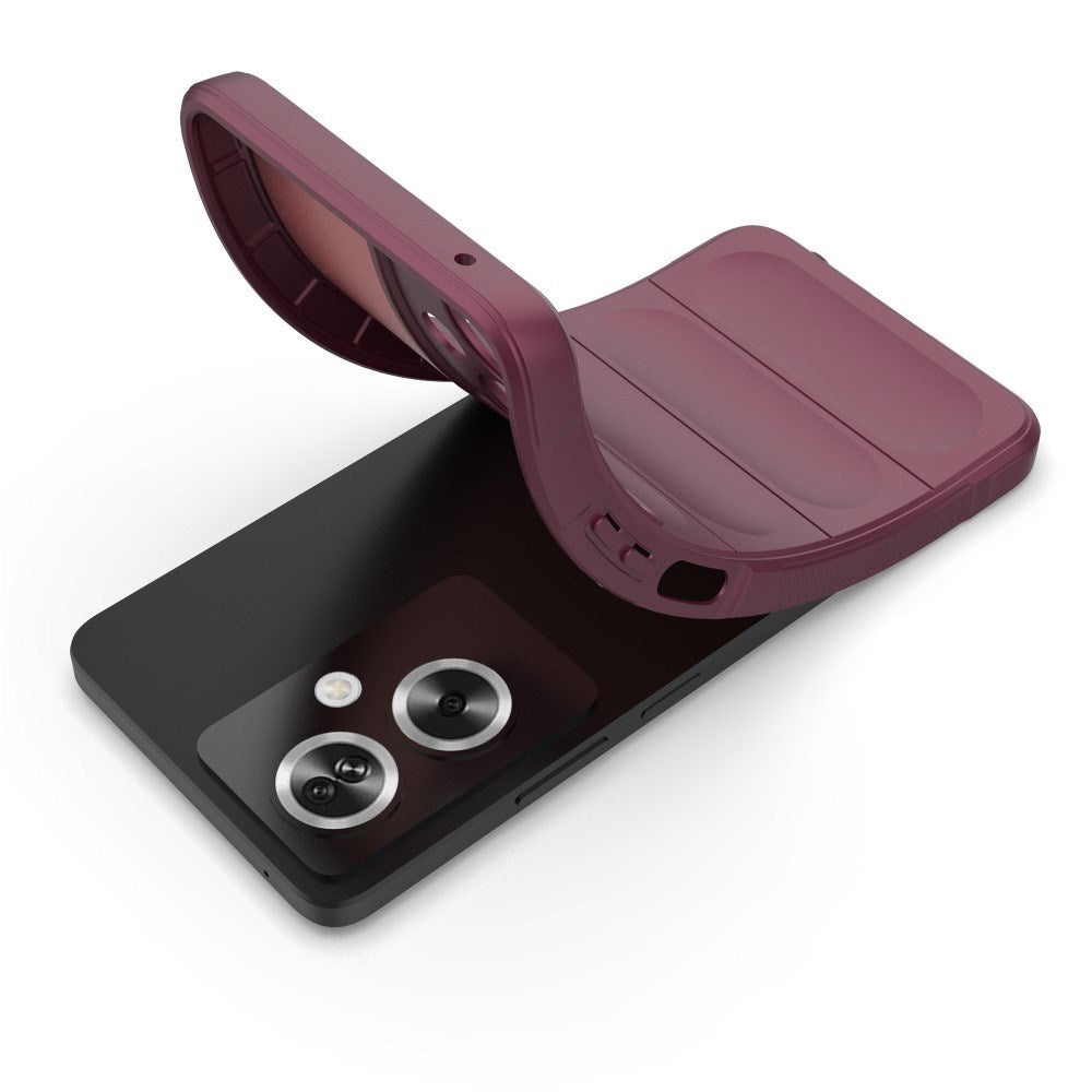 EIDERWOOD  OPPO A79 (5G) / A2 (5G) Fleksibelt Plastdeksel - Vinrød