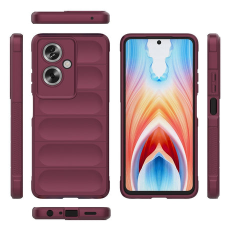 EIDERWOOD  OPPO A79 (5G) / A2 (5G) Fleksibelt Plastdeksel - Vinrød