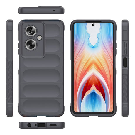 EIDERWOOD  OPPO A79 (5G) / A2 (5G) Fleksibelt Plastdeksel - Grå