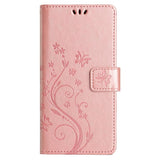 EIDERWOOD Google Pixel 9 / 9 Pro Sommerfugle Skinndeksel med Lommebok - Rose Gold