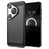 EIDERWOOD Huawei Pura 70 Pro / 70 Pro+ (Plus) Brushed Carbon Deksel - Svart