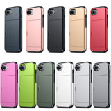 EIDERWOOD iPhone 17e / 16e Multifunksjonelt Bakdeksel med Kortholder - Sølv