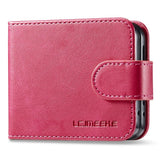 EIDERWOOD Samsung Galaxy Z Flip7 FE / Flip6 Kunstskinn Flip Deksel m. Kortholder & Ståfunksjon - Rosa