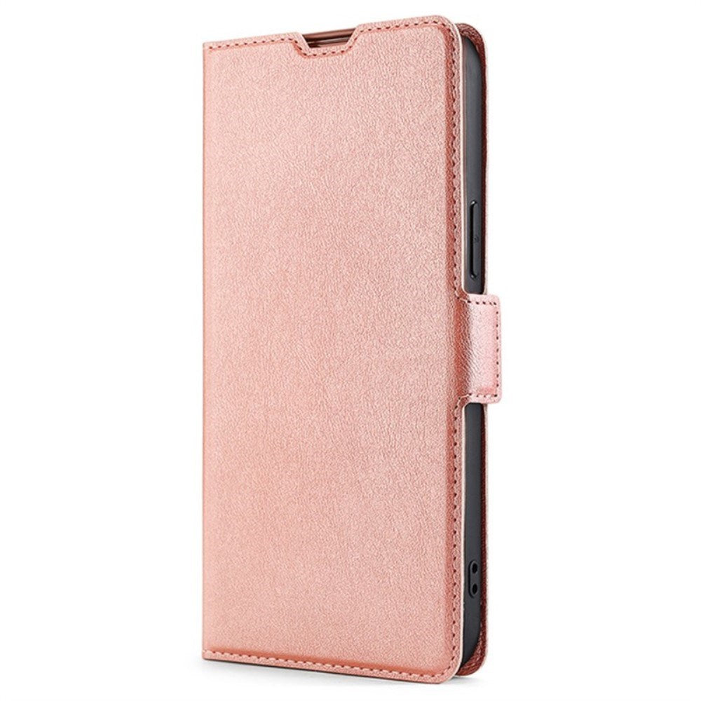 EIDERWOOD Huawei Pura 70 Ultra Flip Deksel i Kunstskinn med Kortholder og Ståfunksjon - Rose Gold