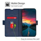EIDERWOOD Huawei Pura 70 Ultra Flip Deksel i Kunstskinn med Kortholder og Ståfunksjon - Blå