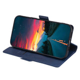 EIDERWOOD Huawei Pura 70 Ultra Flip Deksel i Kunstskinn med Kortholder og Ståfunksjon - Blå