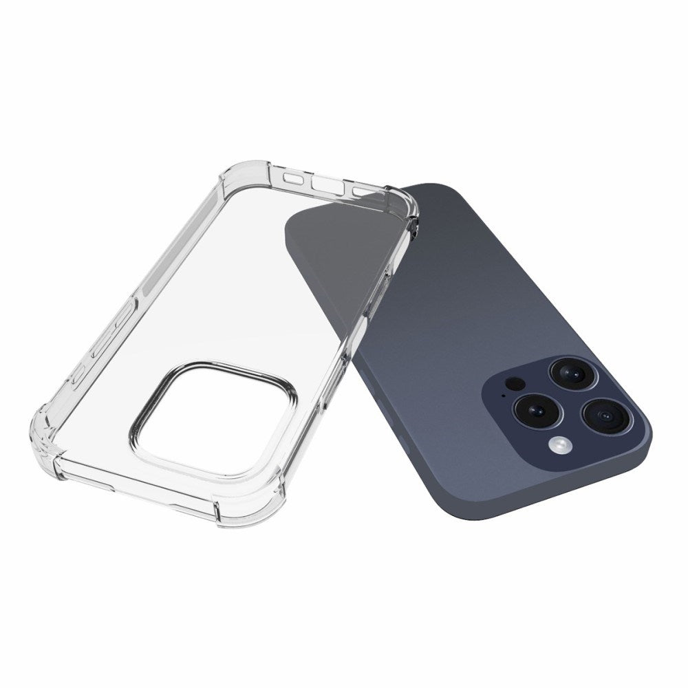 EIDERWOOD iPhone 16 Pro Fleksibelt Plastdeksel med Sterke Hjørner - Gjennomsiktig