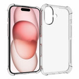 EIDERWOOD iPhone 16 Fleksibelt Plastdeksel med Sterke Hjørner - Gjennomsiktig