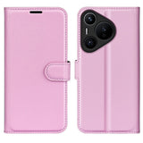 EIDERWOOD Huawei Pura 70 Kunstskinn Flip Deksel m. Kortholder & Ståfunksjon - Rosa