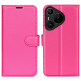 EIDERWOOD Huawei Pura 70 Pro / 70 Pro+ (Plus) Kunstskinn Flip Deksel m. Kortholder & Ståfunksjon - Pink