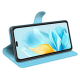 EIDERWOOD Honor 200 Lite Kunstskinn Flip Deksel m. Kortholder & Ståfunksjon - Blå