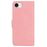 EIDERWOOD iPhone 17e / 16e Kunst Skinn Flip Deksel m. Stativ & Pung - Rosa