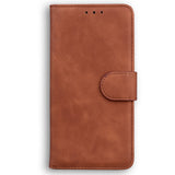 EIDERWOOD iPhone 17e / 16e Kunst Skinn Flip Deksel m. Stativ & Pung - Brun
