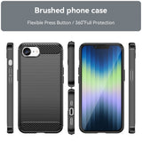 EIDERWOOD iPhone 17e / 16e Brushed Carbon Deksel - Svart