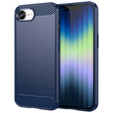 EIDERWOOD iPhone 17e / 16e Brushed Carbon Deksel - Blå