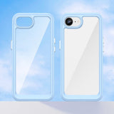 EIDERWOOD iPhone 17e / 16e Hybrid Plast Deksel - Gjennomsiktig / Blå Kant