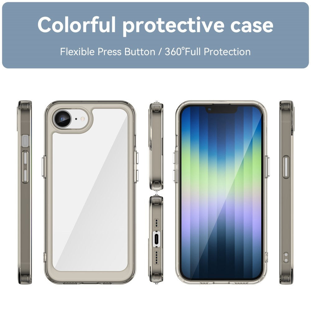 EIDERWOOD iPhone 17e / 16e Hybrid Plast Deksel - Gjennomsiktig / Grå