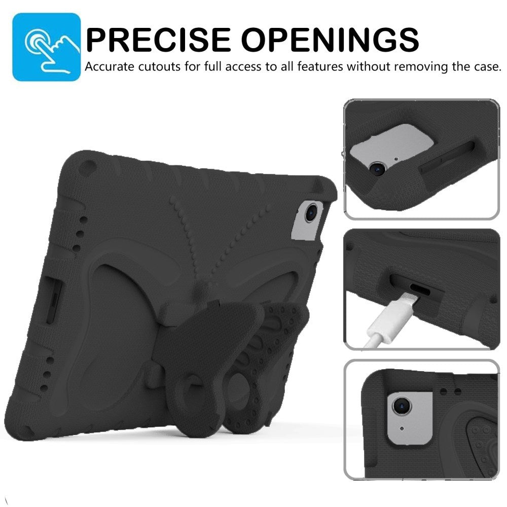 EIDERWOOD iPad Air 11" (2026 / 2025 / 2024) Butterfly Kickstand Barnedeksel - Svart