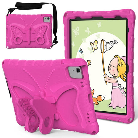 EIDERWOOD iPad Air 11" (2026 / 2025 / 2024) Butterfly Kickstand Barnedeksel - Rosa