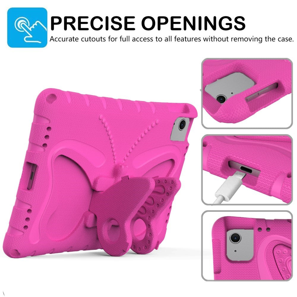 EIDERWOOD iPad Air 11" (2026 / 2025 / 2024) Butterfly Kickstand Barnedeksel - Rosa