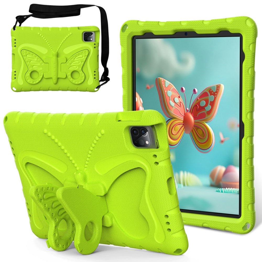 EIDERWOOD iPad Air 13" (2026 / 2025 / 2024) / Pro 13" (2025 / 2024) / Pro 12.9" (2022-2018) Butterfly Kickstand Barnedeksel - Grønn