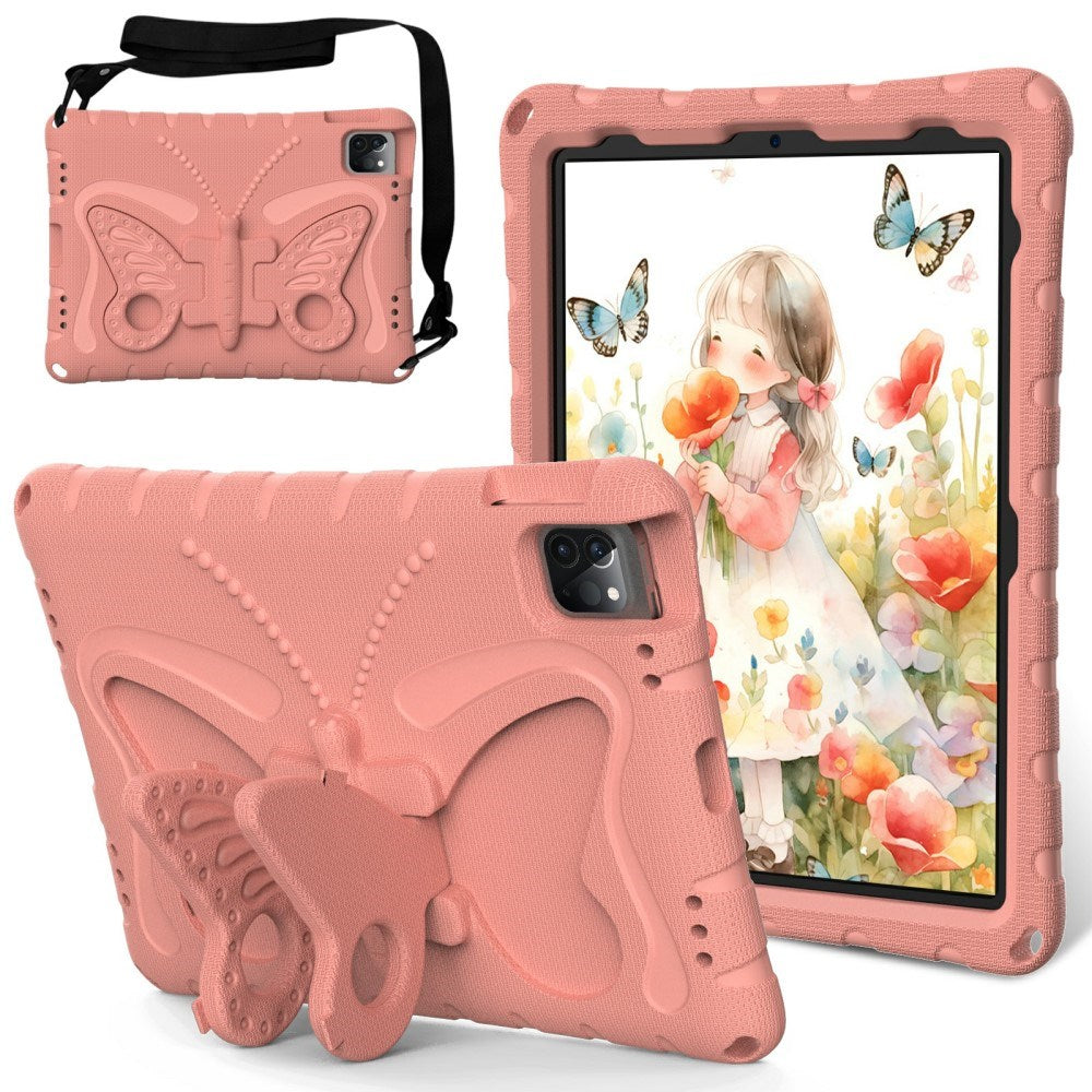 EIDERWOOD iPad Air 13" (2026 / 2025 / 2024) / Pro 13" (2025 / 2024) / Pro 12.9" (2022-2018) Butterfly Kickstand Barnedeksel - Korall