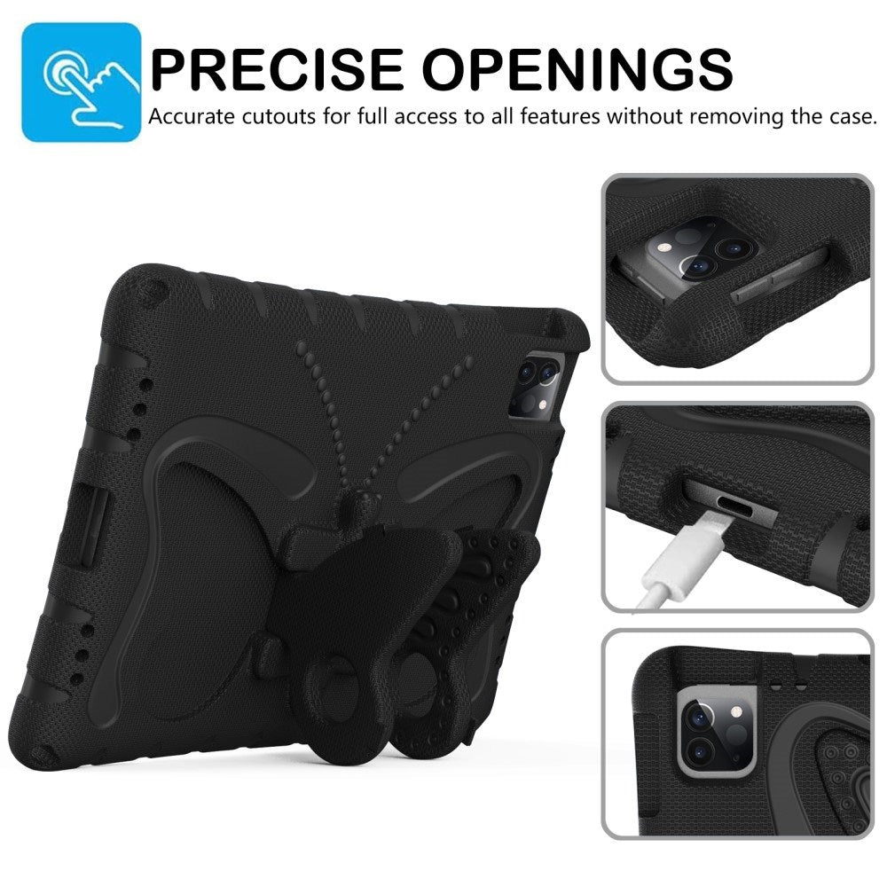EIDERWOOD iPad Air 13" (2026 / 2025 / 2024) / Pro 13" (2025 / 2024) / Pro 12.9" (2022-2018) Butterfly Kickstand Barnedeksel - Svart