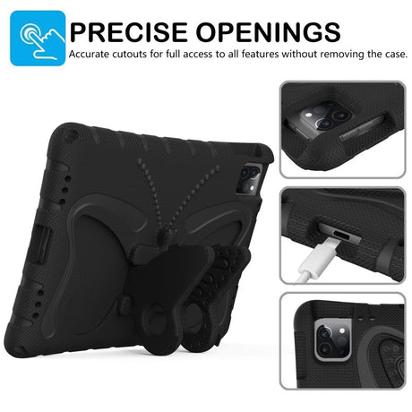 EIDERWOOD iPad Air 13" (2026 / 2025 / 2024) / Pro 13" (2025 / 2024) / Pro 12.9" (2022-2018) Butterfly Kickstand Barnedeksel - Svart