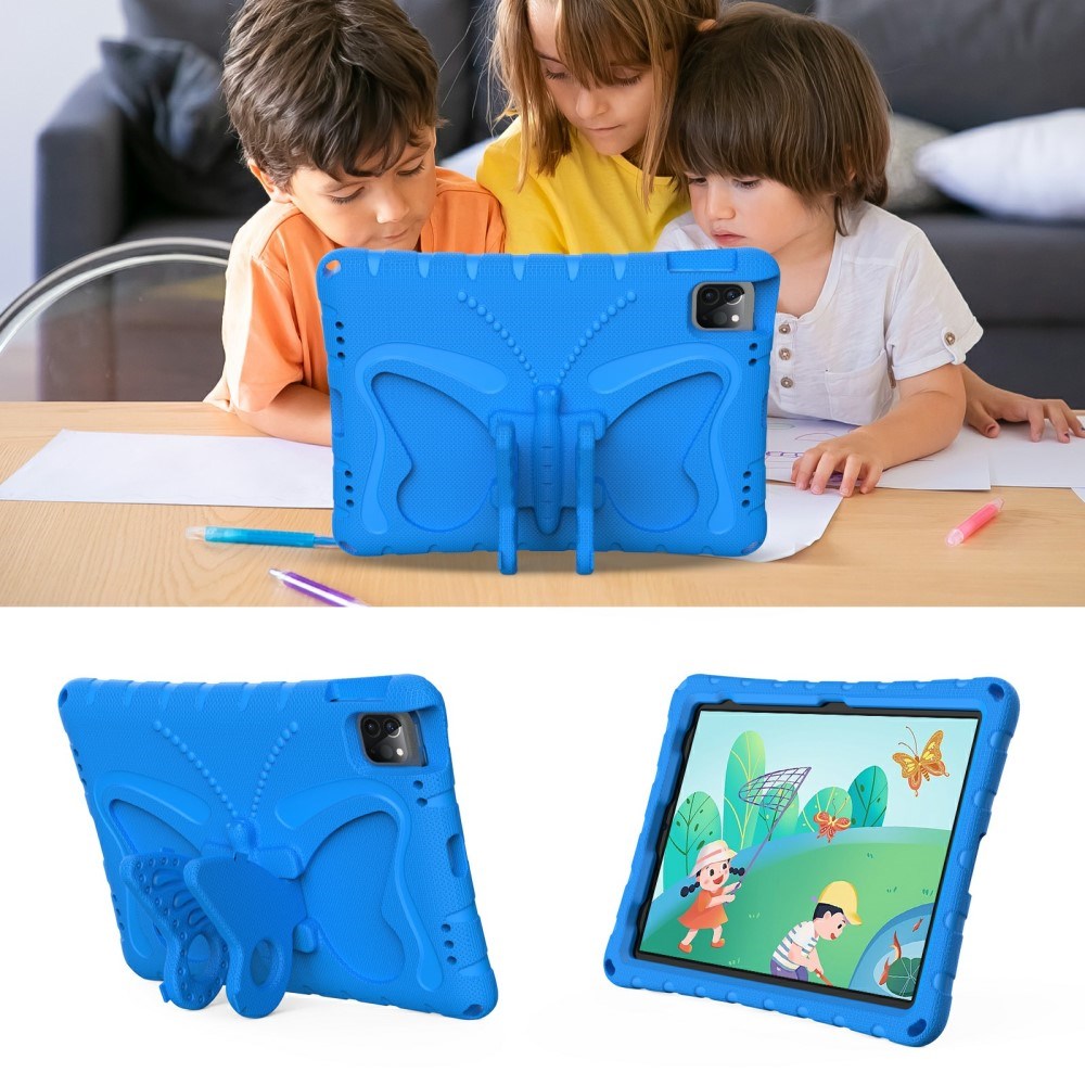 EIDERWOOD iPad Air 13" (2026 / 2025 / 2024) / Pro 13" (2025 / 2024) / Pro 12.9" (2022-2018) Butterfly Kickstand Barnedeksel - Blå