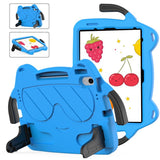 EIDERWOOD iPad Air 11" (2026 / 2025 / 2024) Barnedeksel - Smiley - Stativ og Håndtak - Blå