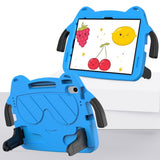 EIDERWOOD iPad Air 11" (2026 / 2025 / 2024) Barnedeksel - Smiley - Stativ og Håndtak - Blå