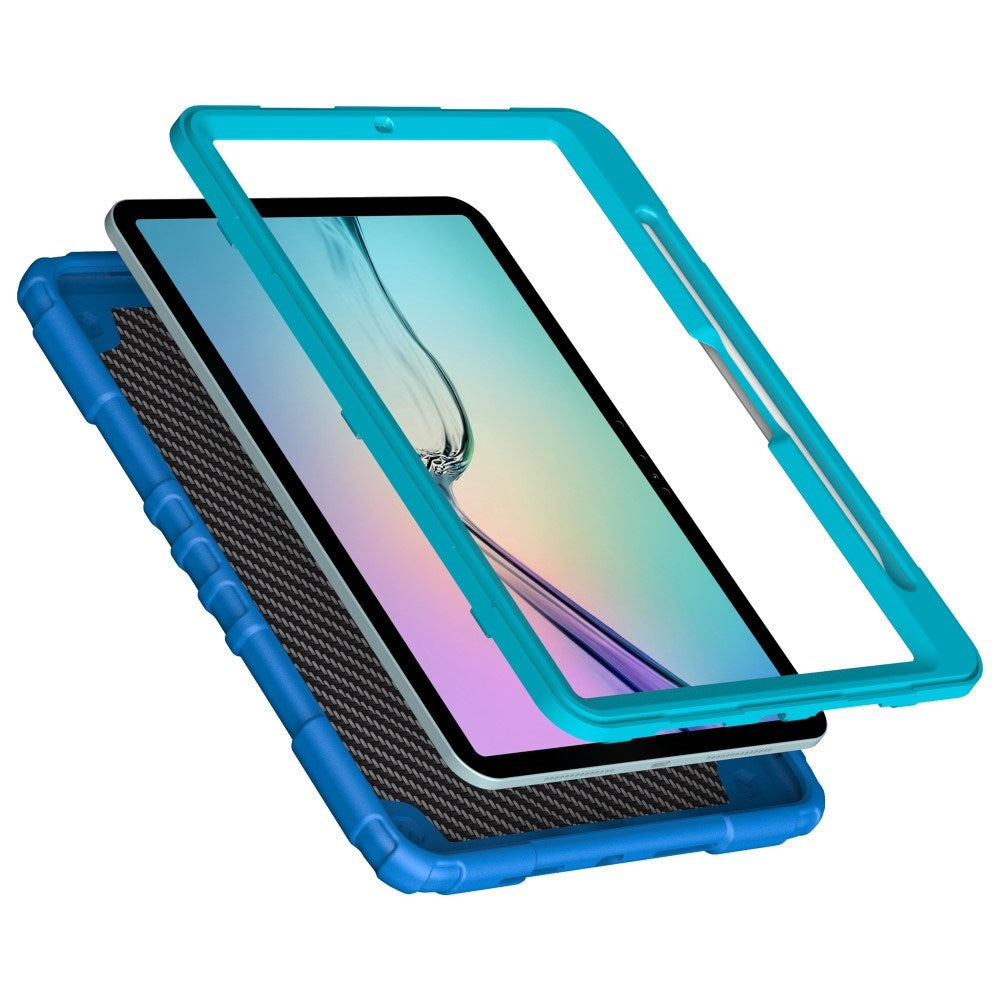 EIDERWOOD iPad Air 11" (2026 / 2025 / 2024) Barnedeksel m. Stativ & Håndtak - Blå